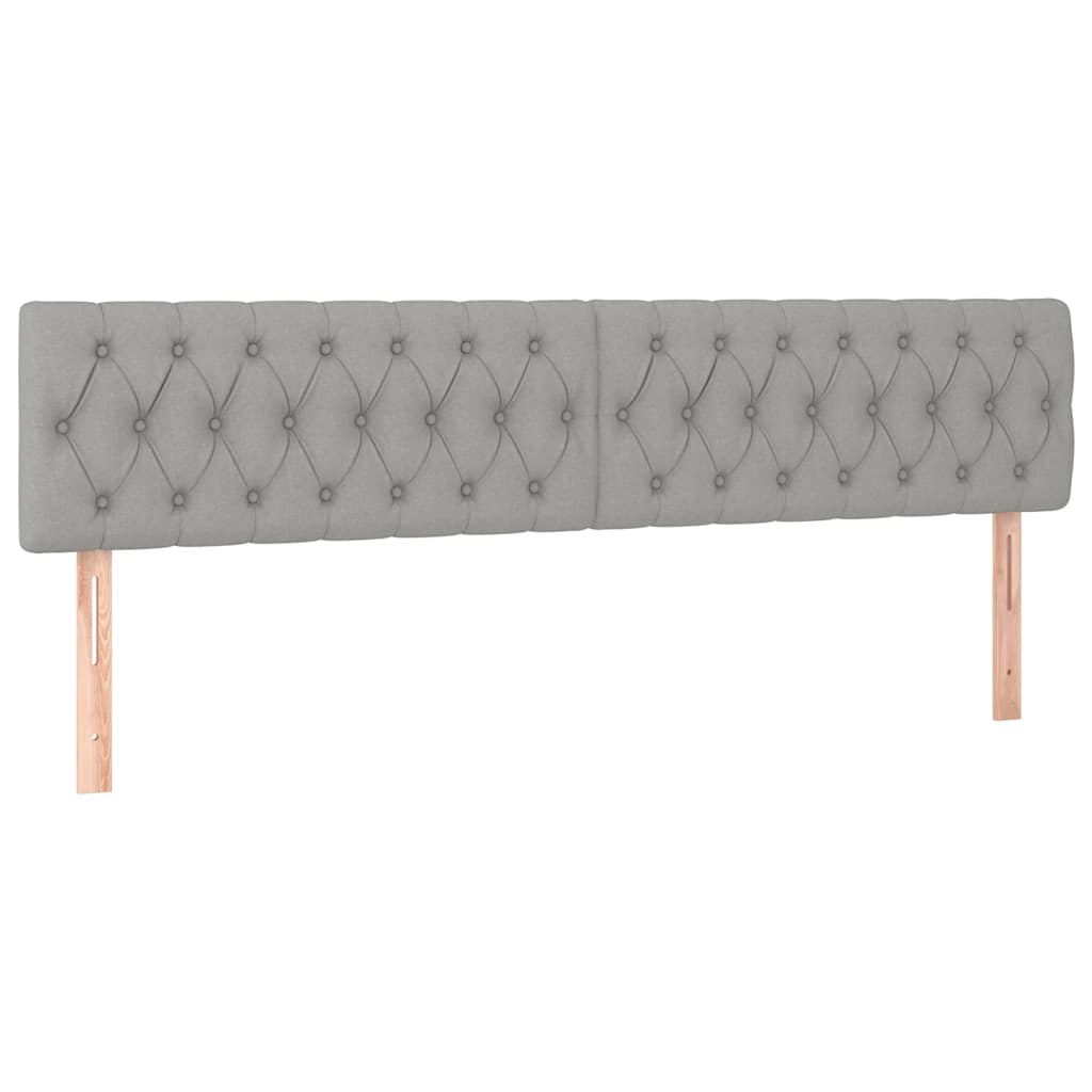 Pat box spring cu saltea, gri deschis, 120x190 cm, textil GartenMobel Dekor