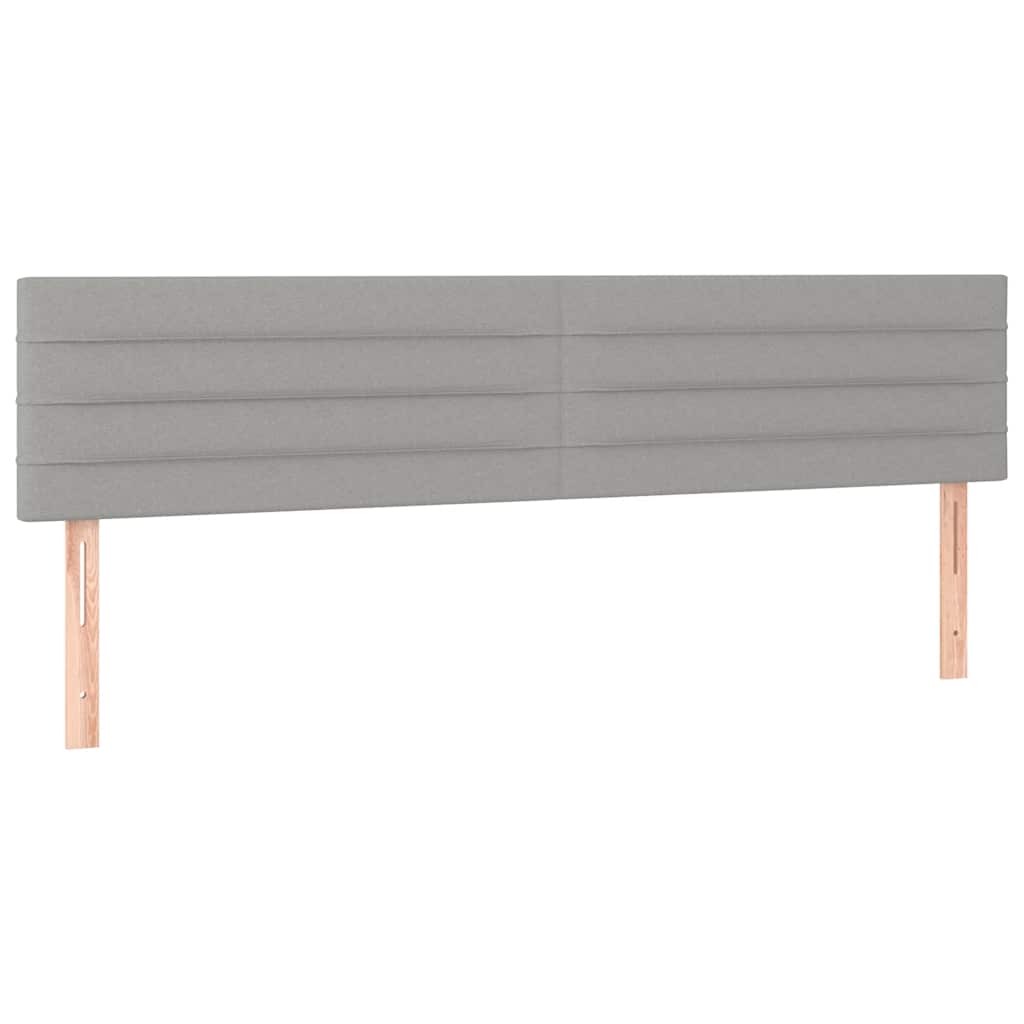 Pat box spring cu saltea, gri deschis, 120x190 cm, textil GartenMobel Dekor