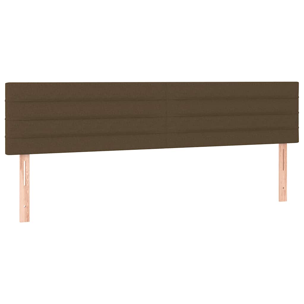 Pat box spring cu saltea, maro închis, 120x190 cm, textil GartenMobel Dekor