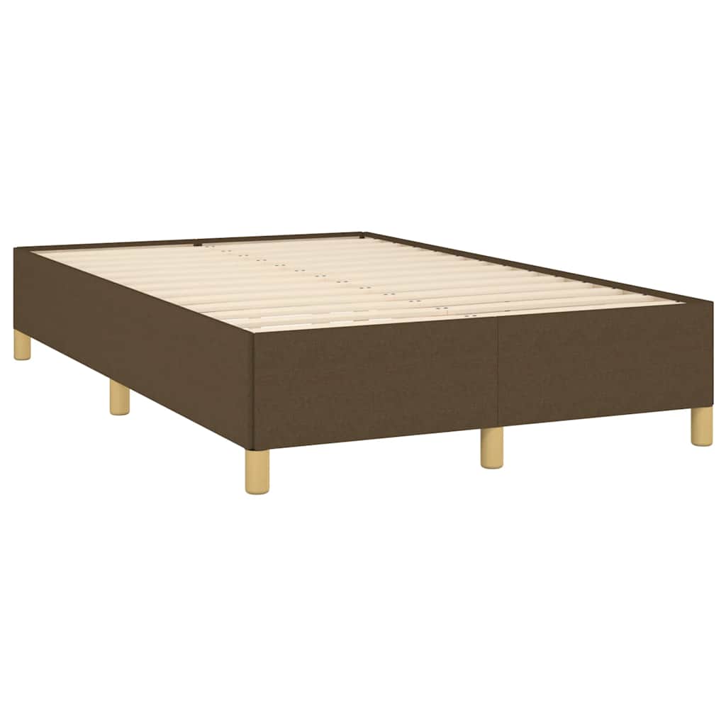 Pat box spring cu saltea, maro închis, 120x190 cm, textil GartenMobel Dekor