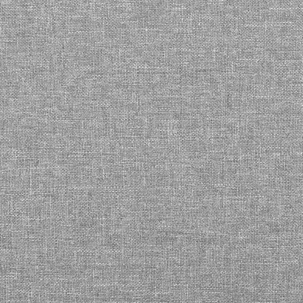 Pat cu arcuri, saltea și LED, gri deschis, 120x190 cm, textil GartenMobel Dekor