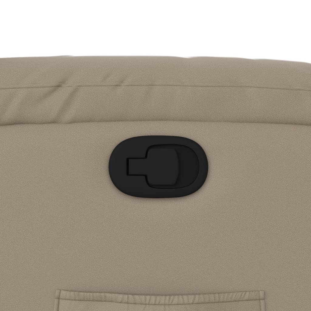 Fotoliu rabatabil, cappuccino, piele ecologică GartenMobel Dekor