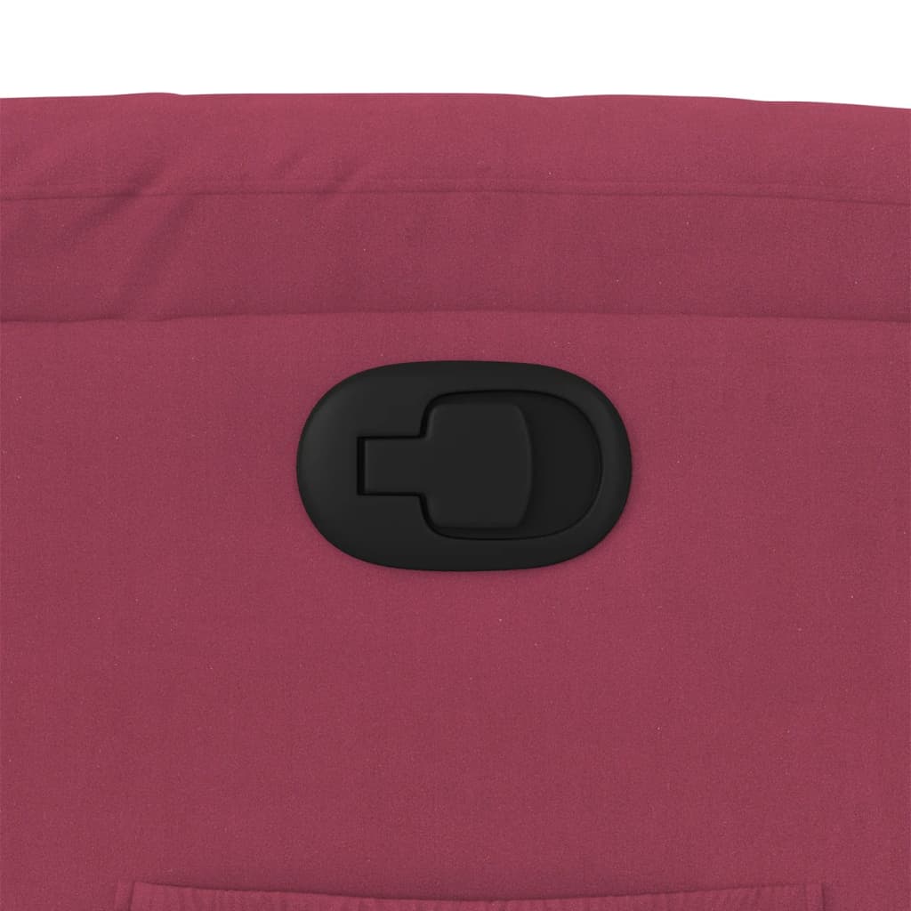 Fotoliu rabatabil, roșu vin, catifea GartenMobel Dekor