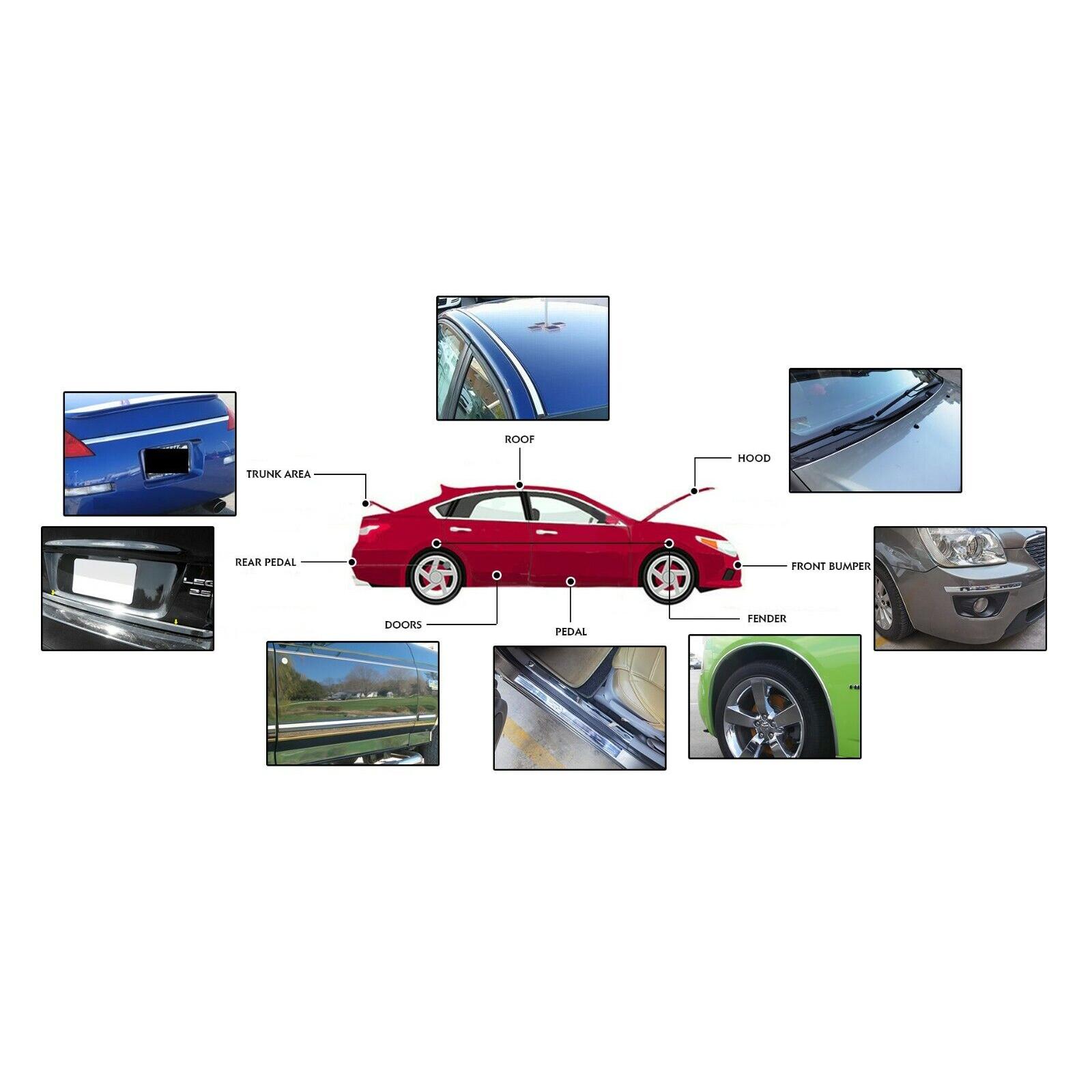 Rola folie crom pentru colantare bandouri sau ornamente auto 150 x 5cm FAVLine Selection