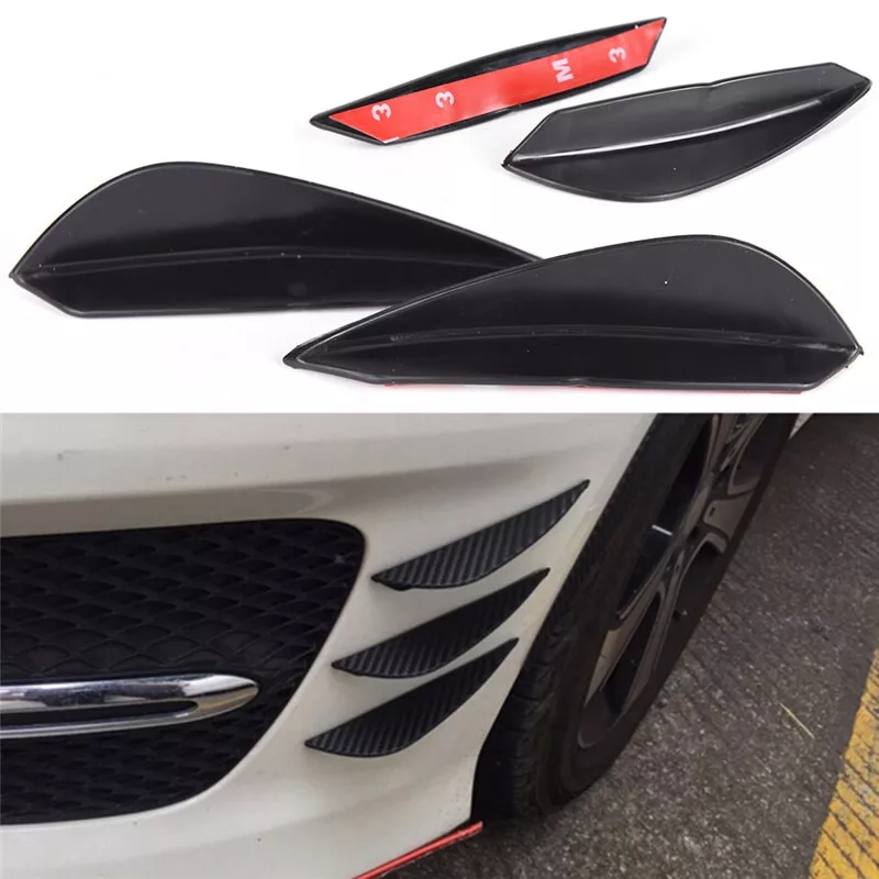 Set 4 buc. aripioare ornamentale bara tuning, culoare neagra FAVLine Selection