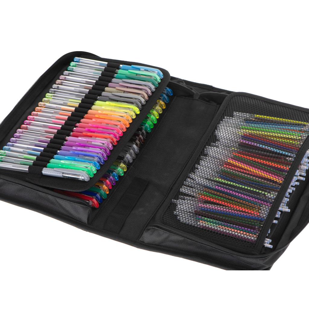 Set 242 piese, Pixuri cu gel multicolor + Rezerve + Carte de colorat + Penar FAVLine Selection