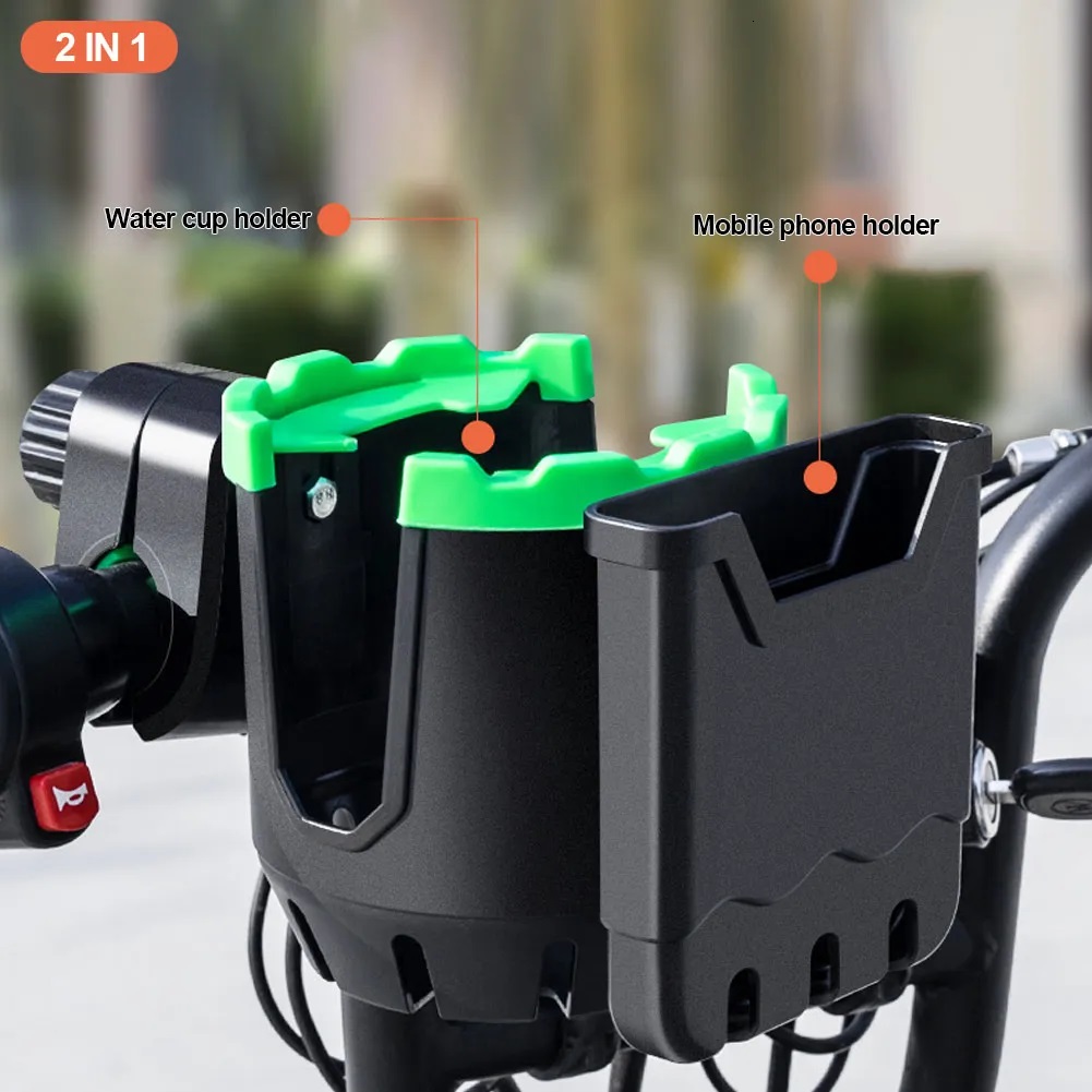 Suport 2-IN-1 pentru telefon si sticla de apa, montaj pe motocicleta, bicicleta, scuter, trotineta, carucior bebelus FAVLine Selection