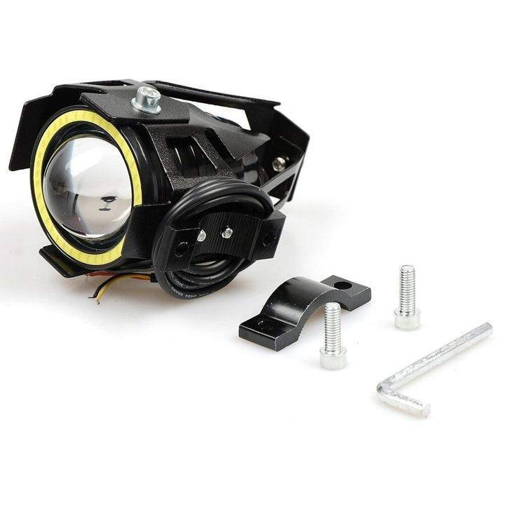 Proiector LED cu Lupa, Angel Eye ALB si Devil Eye RED, alimentare 12V, pentru Off-Road, ATV, SSV, UTV FAVLine Selection