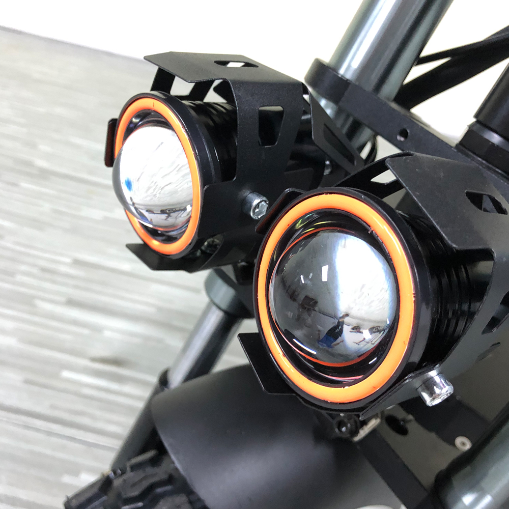 Proiector LED cu Lupa, Angel Eye ALB si Devil Eye RED, alimentare 12V, pentru Off-Road, ATV, SSV, UTV FAVLine Selection