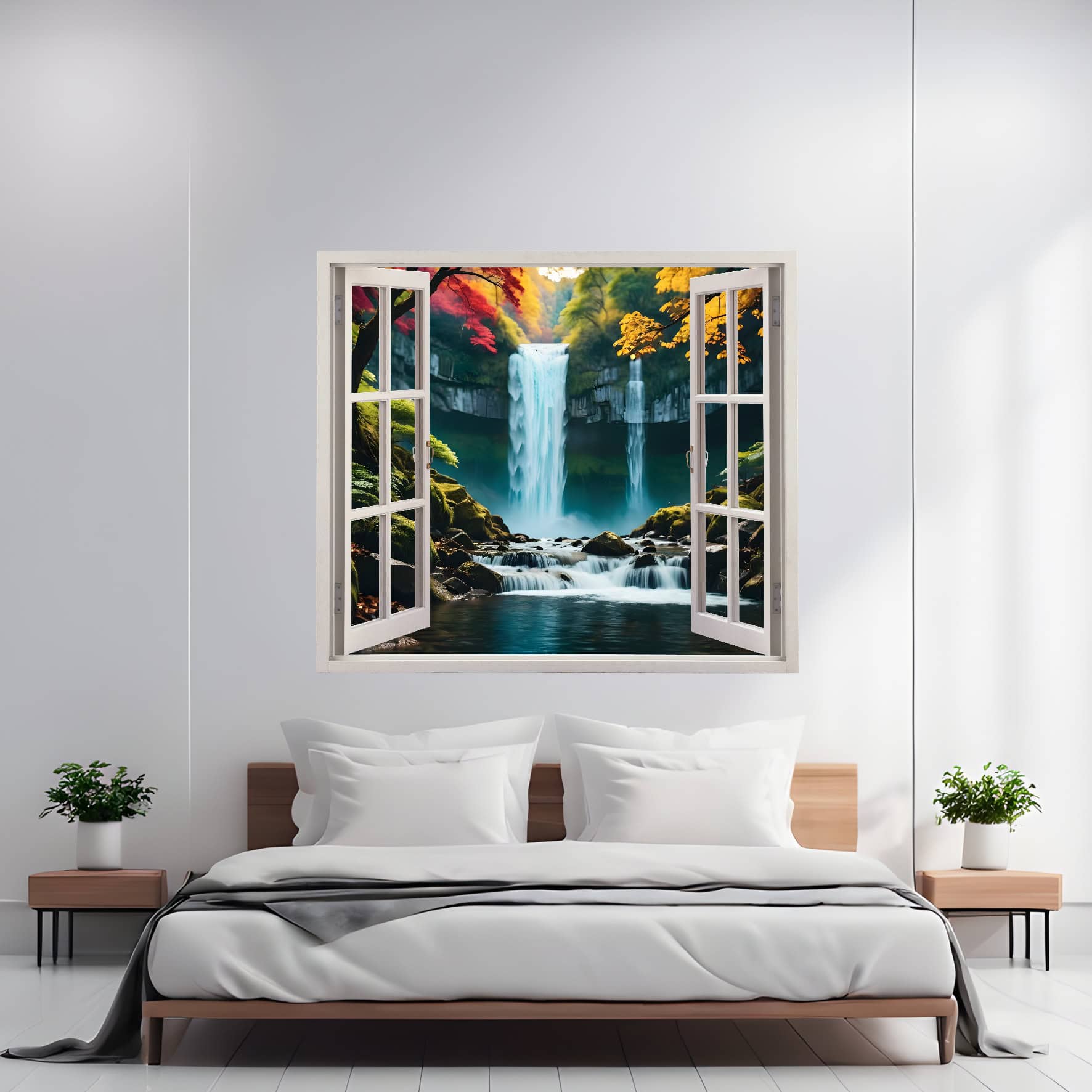 Folie imprimata color pentru decor perete locuinta, dimensiune 125 x 110cm, model: VIEW TO HAVEN 38 FAVLine Selection