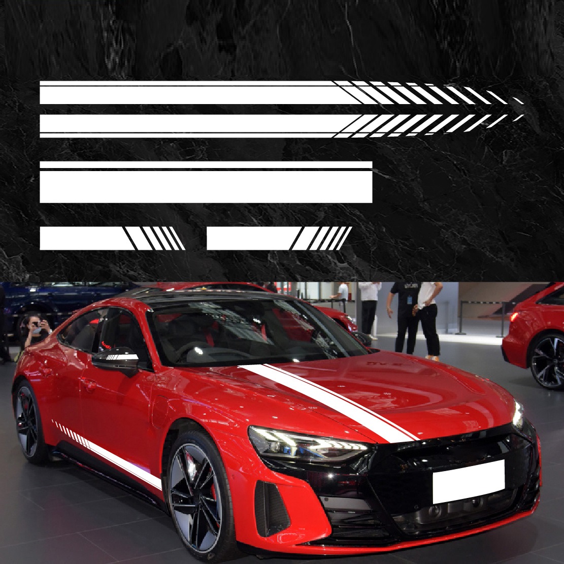 Set 5 stickere autoadezive Tuning, model