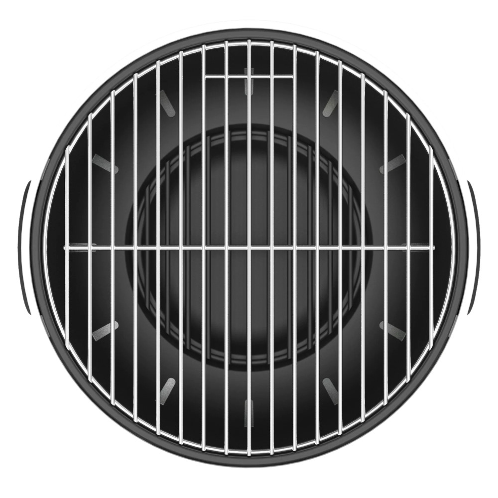 Gratar de Masa BergHOFF Leo BBQ Negru cu Suport/Capac din Pluta, Diametru 40cm, Material Otel Carbon