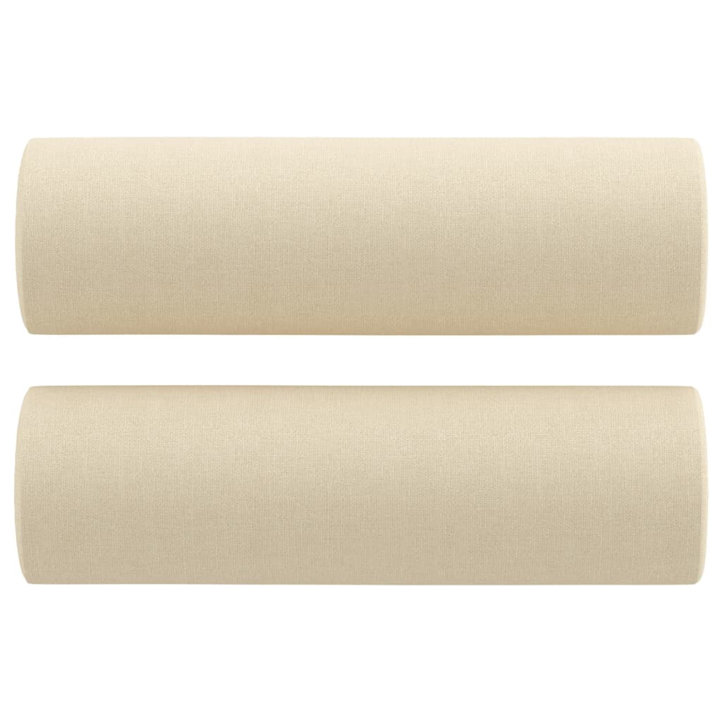 Set de canapele cu perne, 4 piese, crem, microfibră GartenMobel Dekor