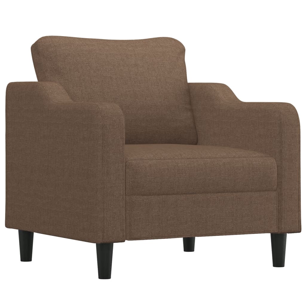 Set de canapele cu perne, 4 piese, maro, textil GartenMobel Dekor