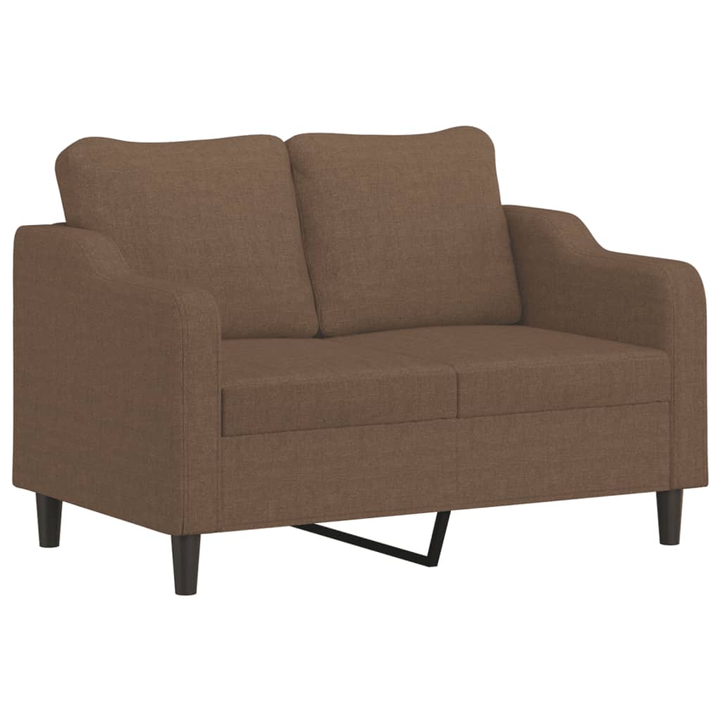 Set de canapele cu perne, 4 piese, maro, textil GartenMobel Dekor