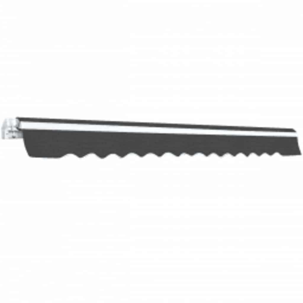 Copertină pliabilă acționată manual, antracit, 600 cm GartenMobel Dekor