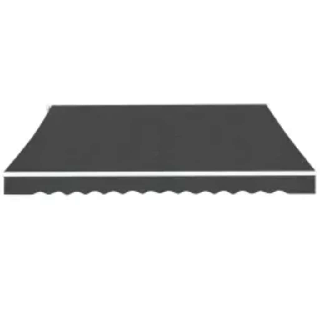 Copertină pliabilă acționată manual, antracit, 600 cm GartenMobel Dekor