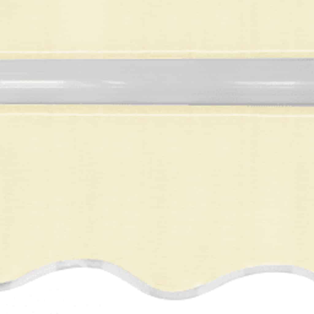 Copertină pliabilă acționată manual, crem, 600 cm GartenMobel Dekor