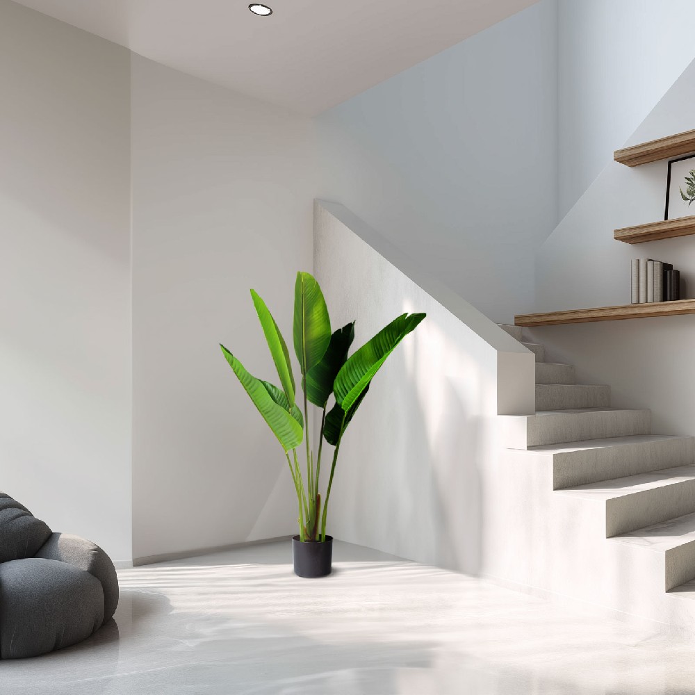 Plantă decorativă artificială bananier – 1,2 m, verde Best CarHome