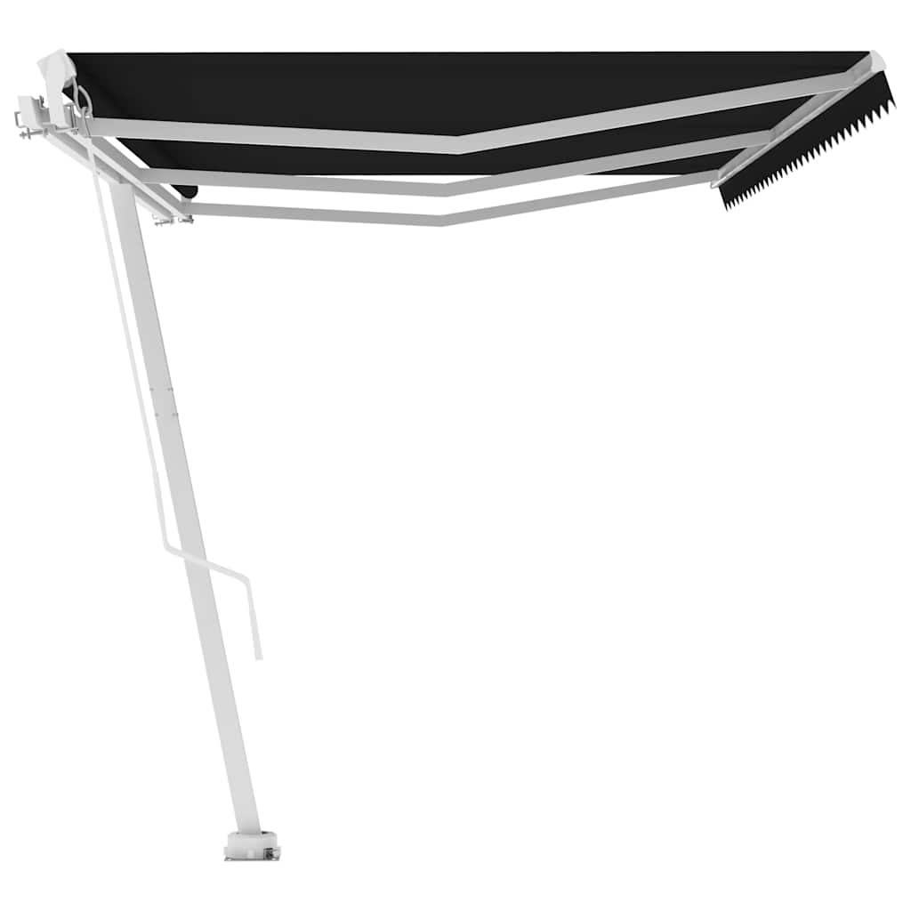 Copertină autonomă retractabilă manual, antracit, 600x300 cm GartenMobel Dekor