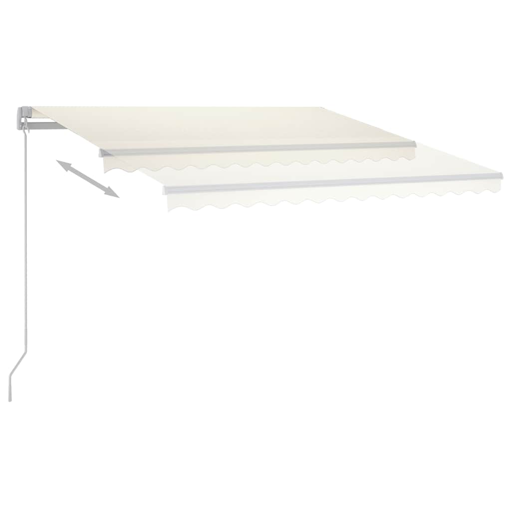 Copertină retractabilă manual, crem, 300x250 cm GartenMobel Dekor