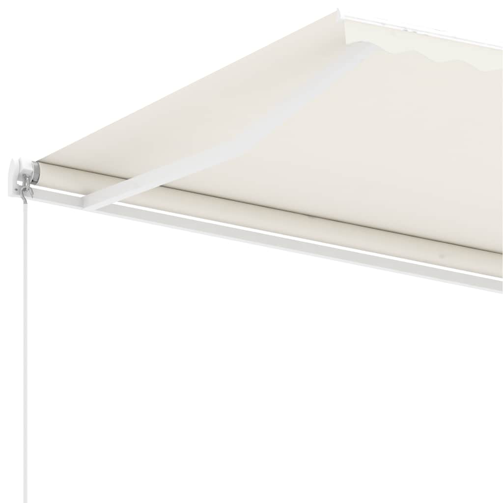 Copertină retractabilă manual, crem, 300x250 cm GartenMobel Dekor