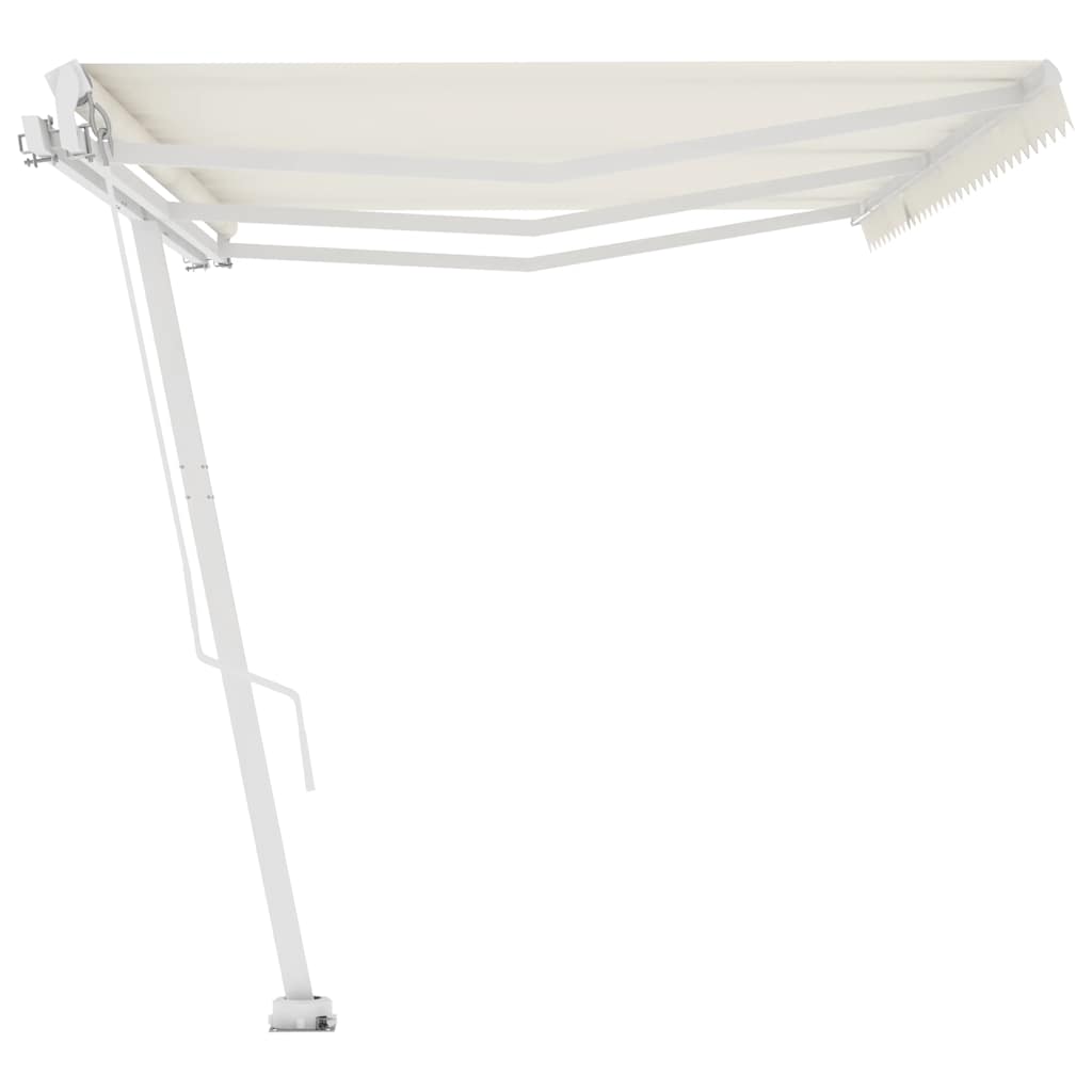 Copertină retractabilă manual, crem, 600x300 cm GartenMobel Dekor