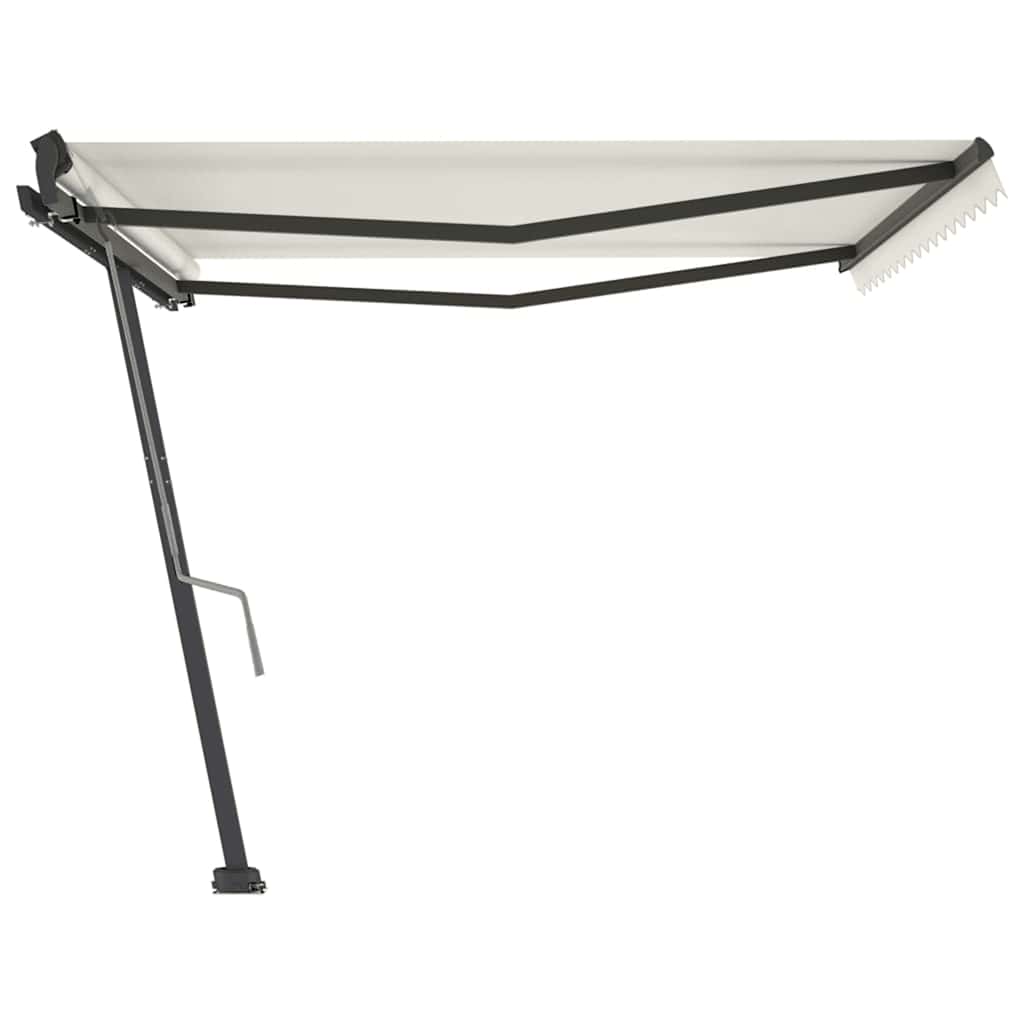 Copertină autonomă retractabilă manual, crem, 400x300 cm GartenMobel Dekor