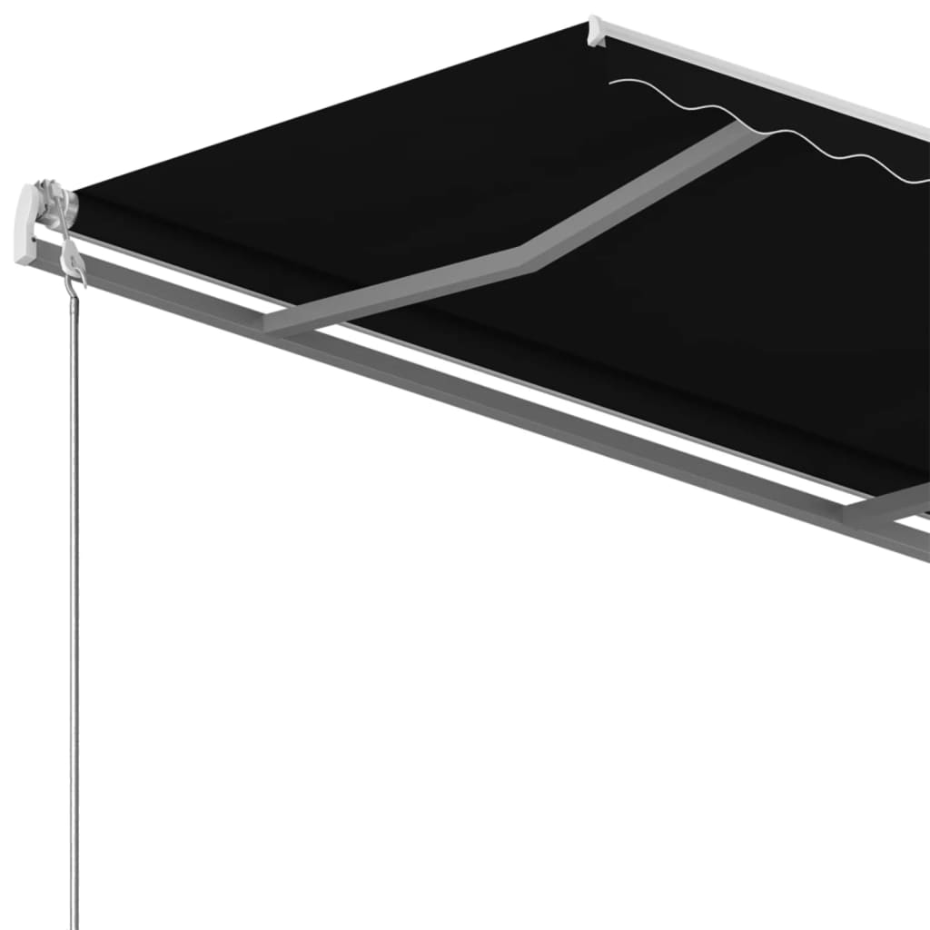 Copertină autonomă retractabilă manual, antracit, 400x350 cm GartenMobel Dekor