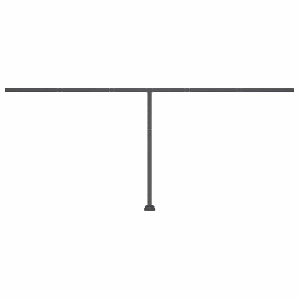 Copertină autonomă retractabilă manual, antracit, 500x300 cm GartenMobel Dekor