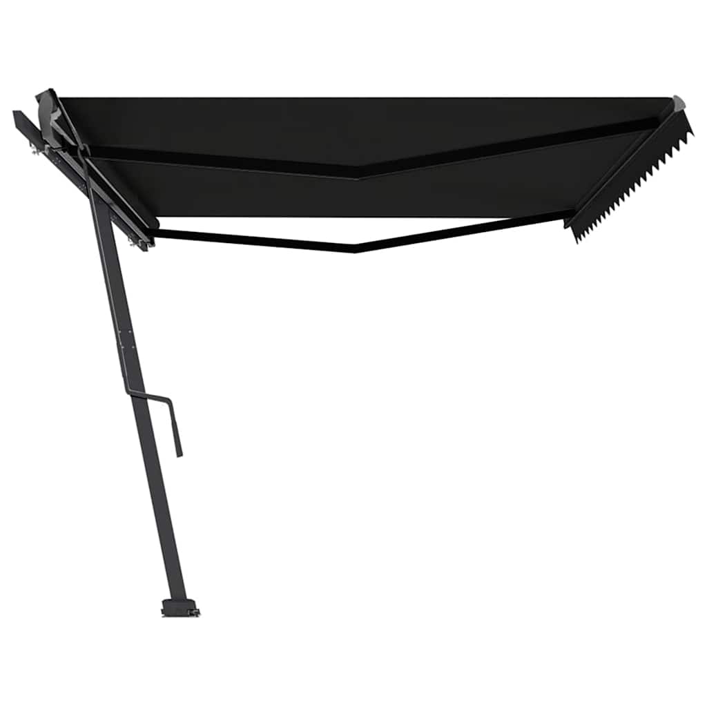 Copertină autonomă retractabilă manual, antracit, 500x300 cm GartenMobel Dekor