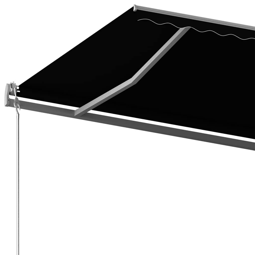 Copertină autonomă retractabilă manual, antracit, 600x300 cm GartenMobel Dekor