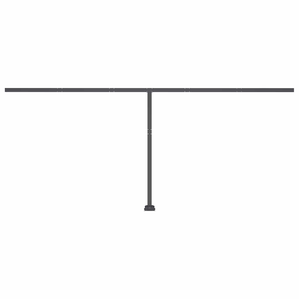 Copertină autonomă retractabilă manual, antracit, 600x300 cm GartenMobel Dekor