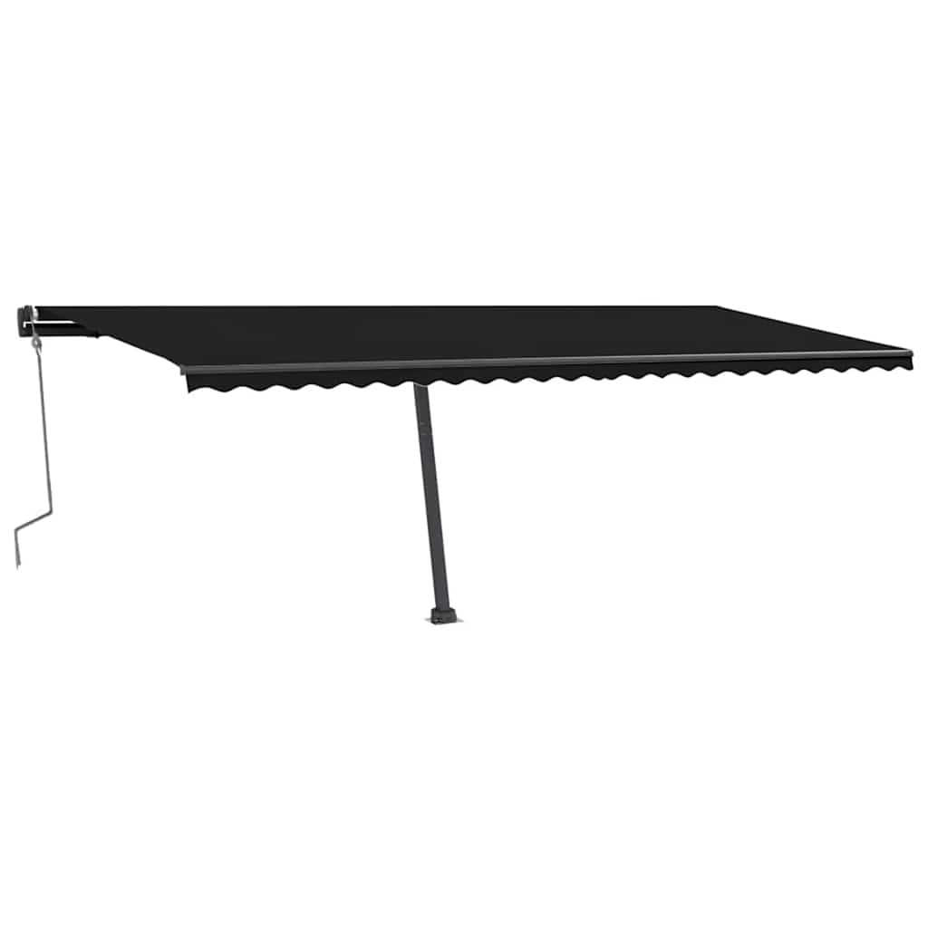 Copertină autonomă retractabilă manual, antracit, 600x300 cm GartenMobel Dekor