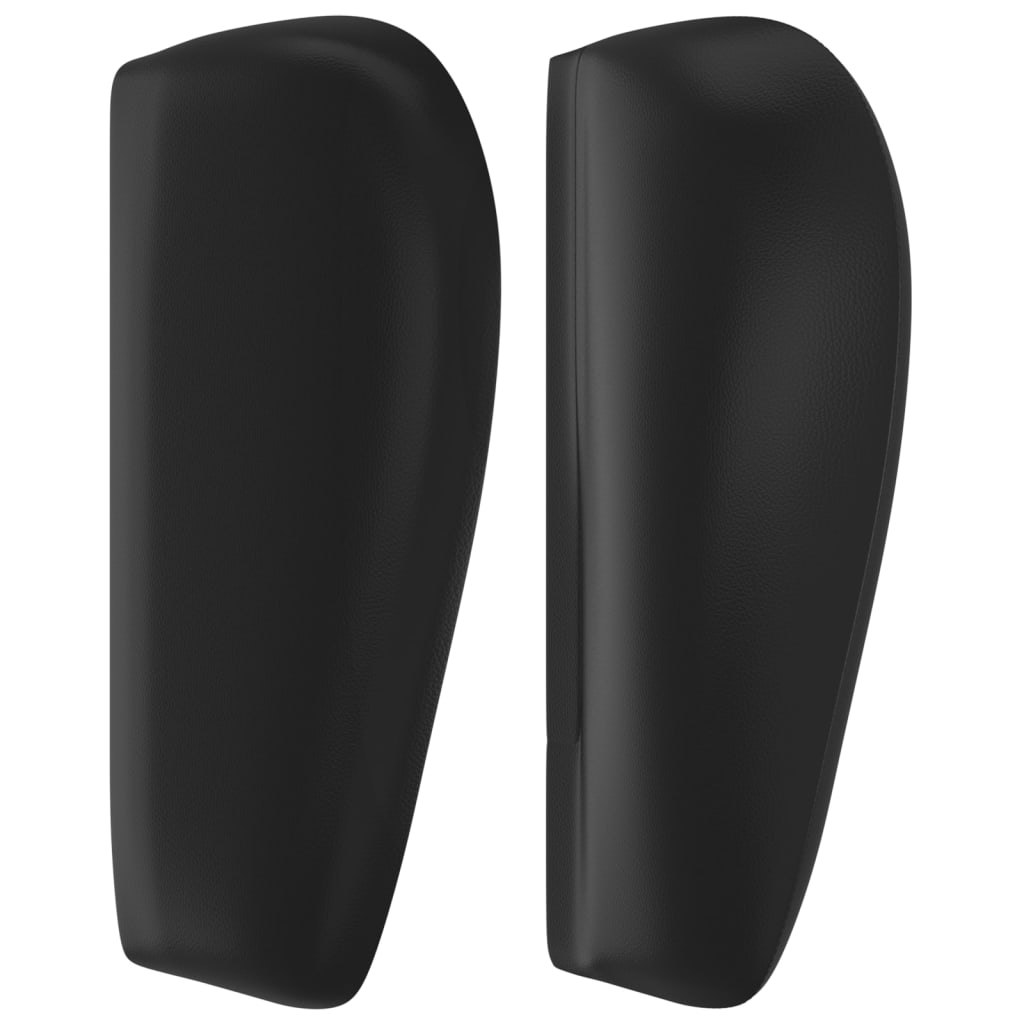 Tăblie de pat cu aripioare gri 147x23x78/88 cm piele ecologică GartenMobel Dekor