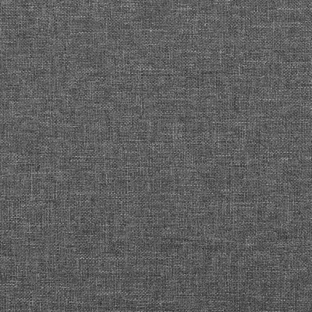 Tăblie de pat cu aripioare gri închis 163x23x118/128 cm textil GartenMobel Dekor