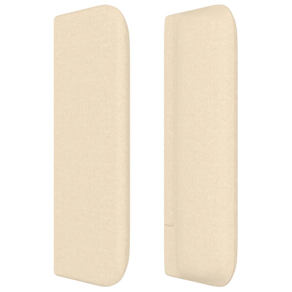 Tăblie de pat cu aripioare crem 83x16x78/88 cm textil GartenMobel Dekor