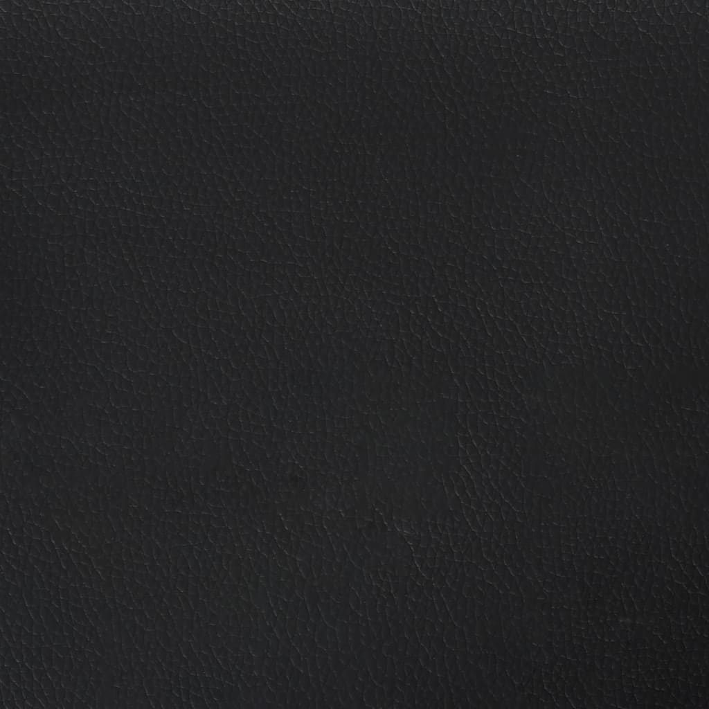 Tăblie de pat cu aripioare negru 93x16x78/88 cm piele ecologică GartenMobel Dekor