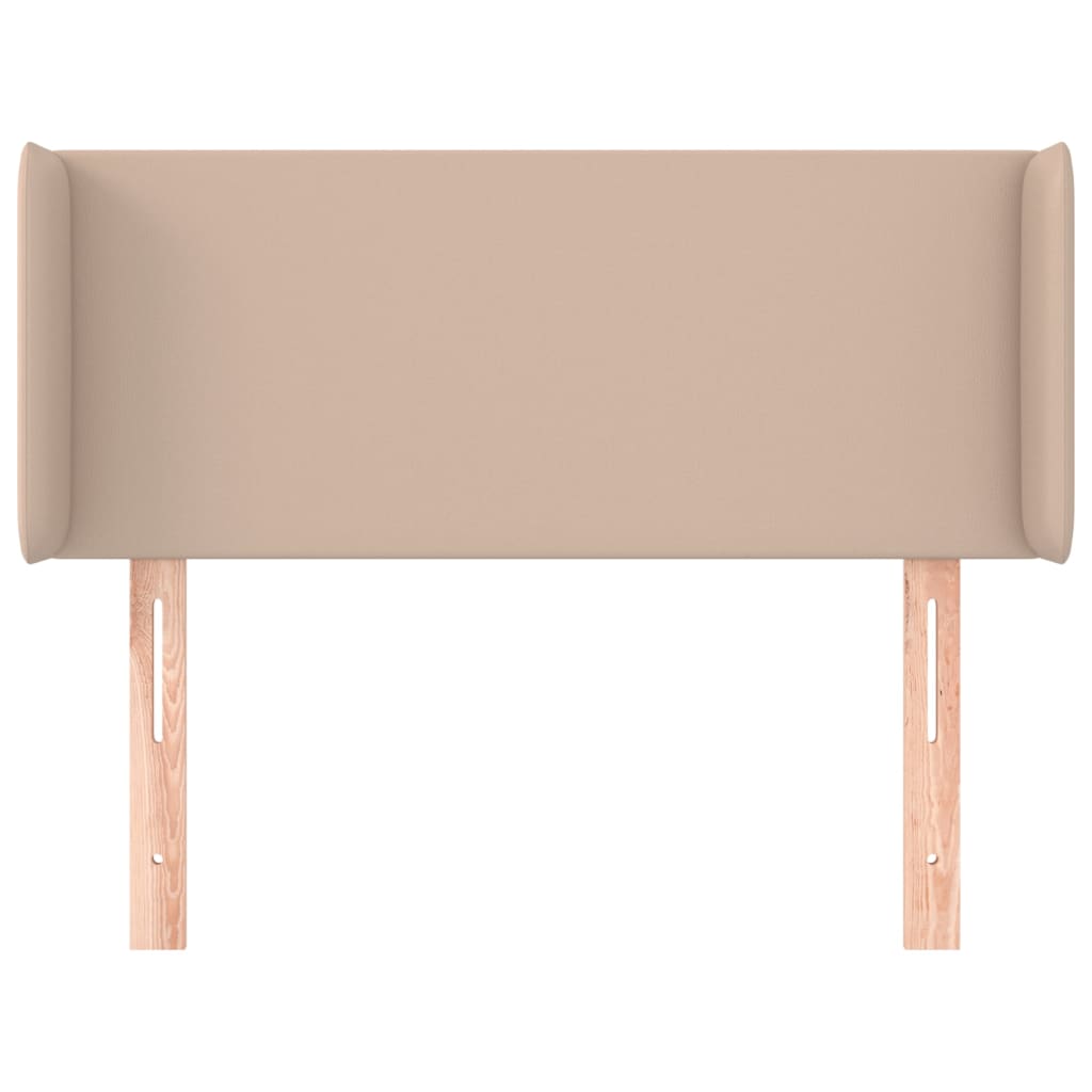 Tăblie pat cu aripioare cappuccino 103x16x78/88cm piele eco GartenMobel Dekor