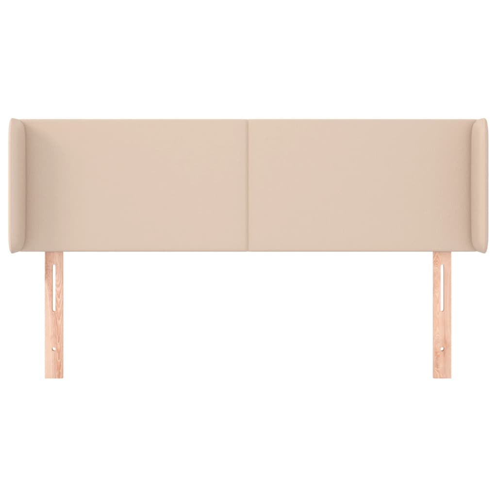 Tăblie pat cu aripioare cappuccino 147x16x78/88cm piele eco GartenMobel Dekor