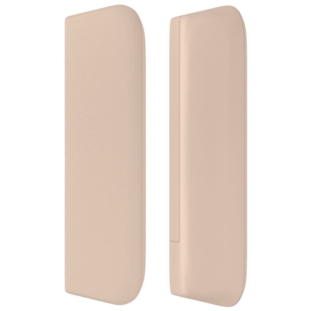 Tăblie pat cu aripioare cappuccino 147x16x78/88cm piele eco GartenMobel Dekor