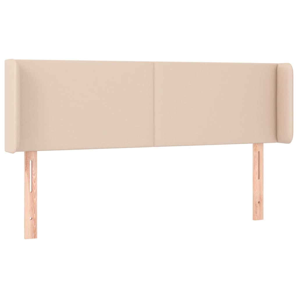 Tăblie pat cu aripioare cappuccino 147x16x78/88cm piele eco GartenMobel Dekor