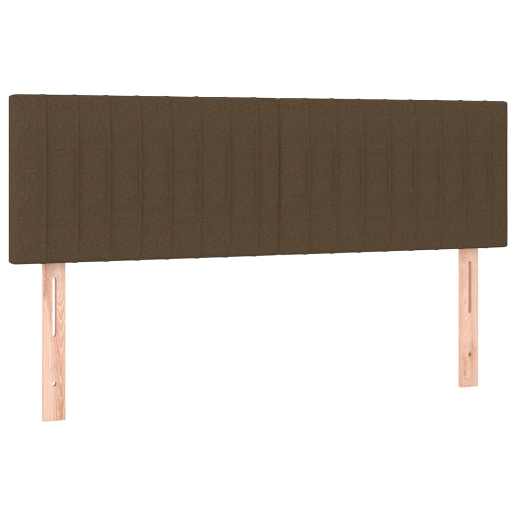 Pat continental cu saltea, maro închis, 140x200 cm, textil GartenMobel Dekor