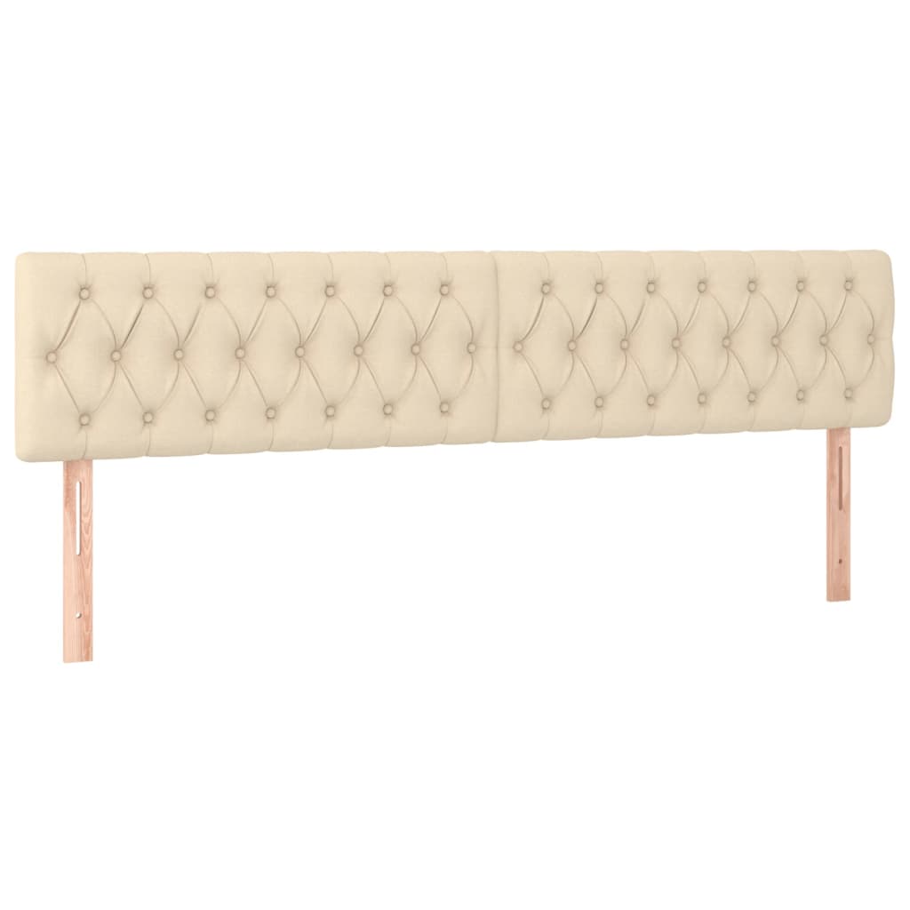 Pat box spring cu saltea, crem, 200x200 cm, textil GartenMobel Dekor