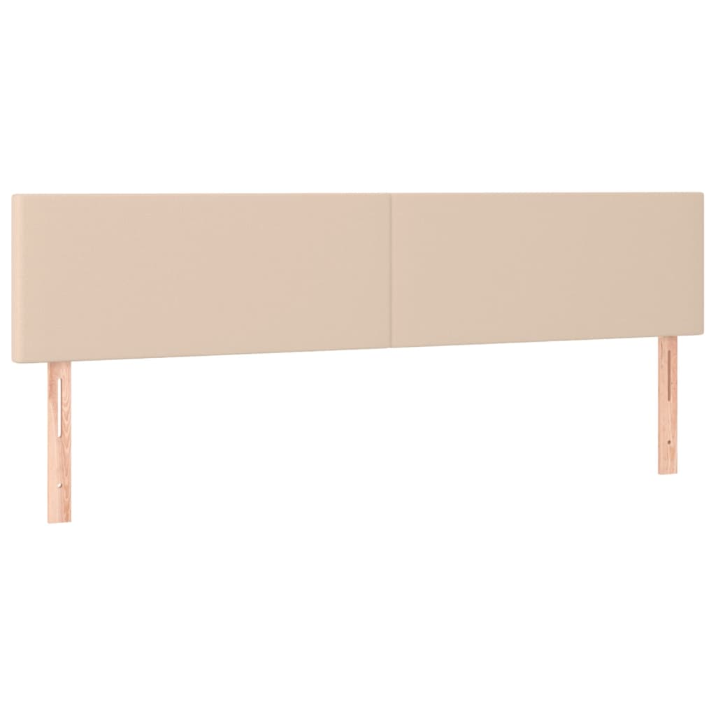 Pat cu arcuri, cu saltea, cappuccino, 180x200cm piele ecologică GartenMobel Dekor