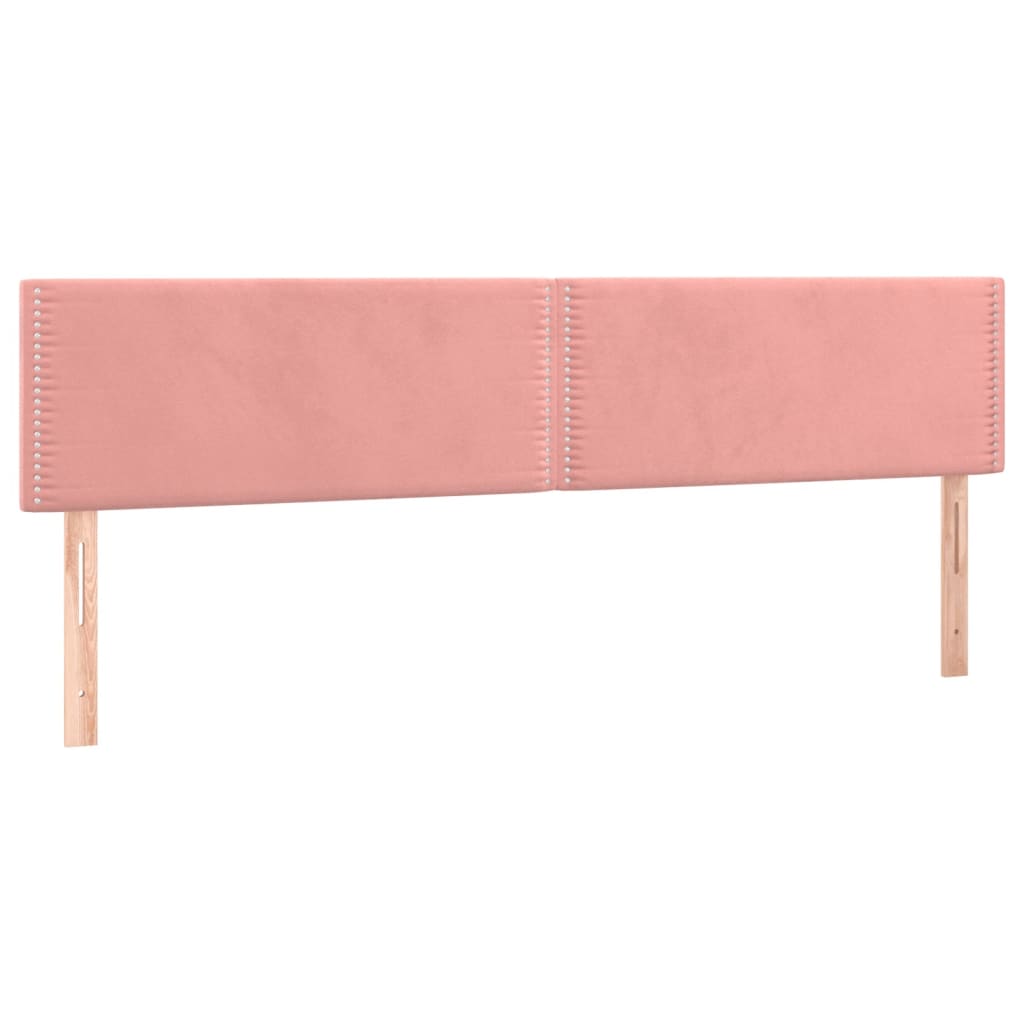Pat box spring cu saltea, roz, 200x200 cm, catifea GartenMobel Dekor