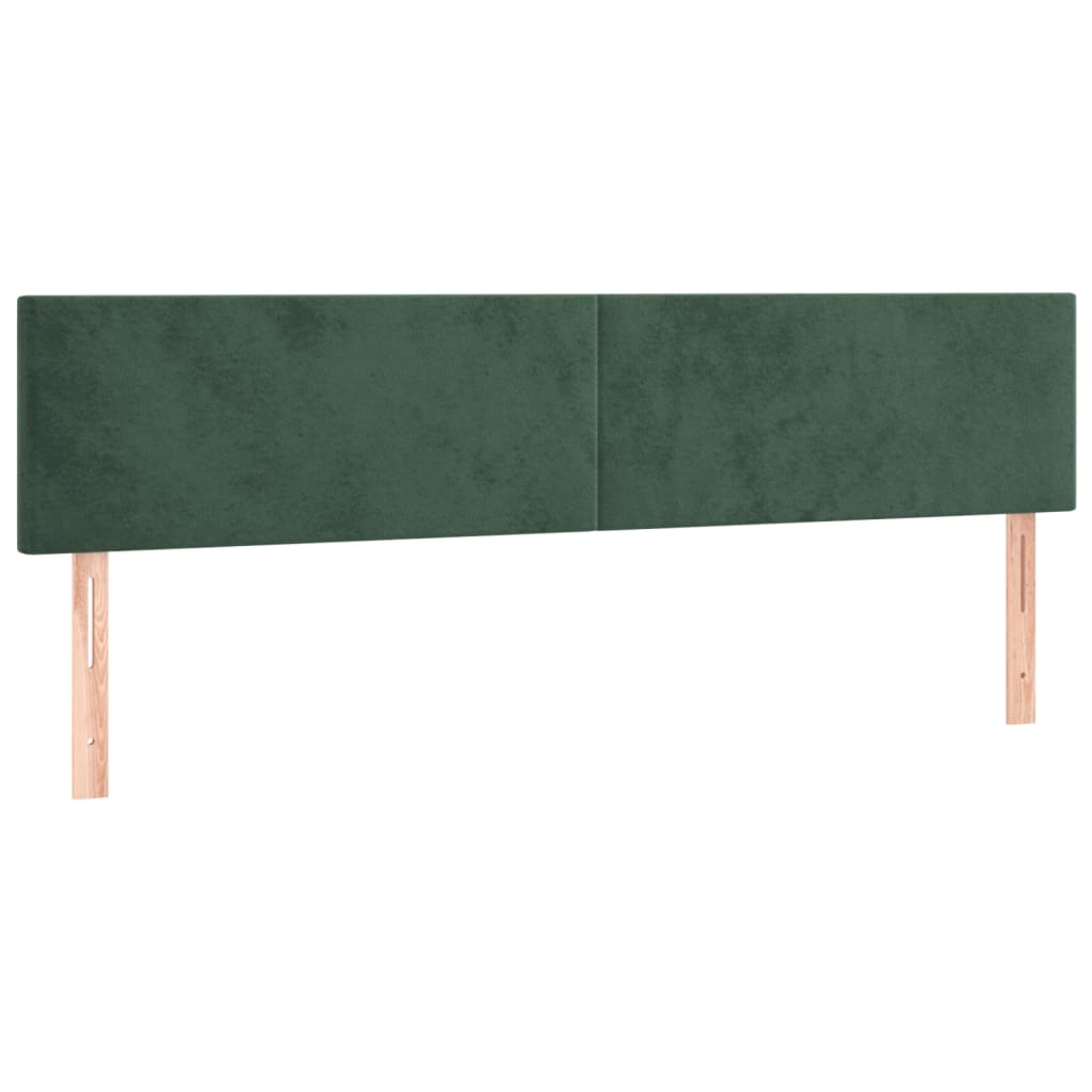 Pat box spring cu saltea, verde închis, 180x200 cm, catifea GartenMobel Dekor