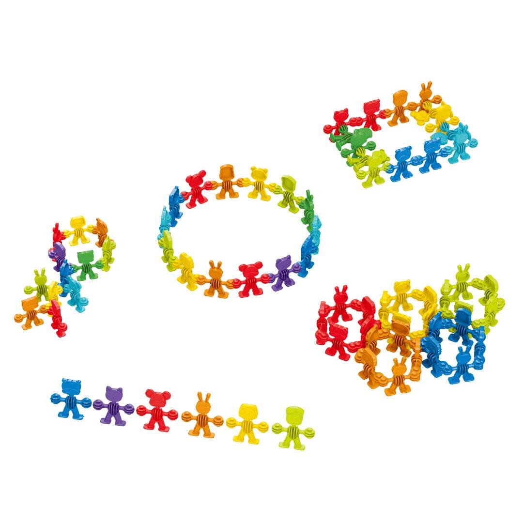 Joc de constructie STEAM - Animalute vesele (32 piese) PlayLearn Toys