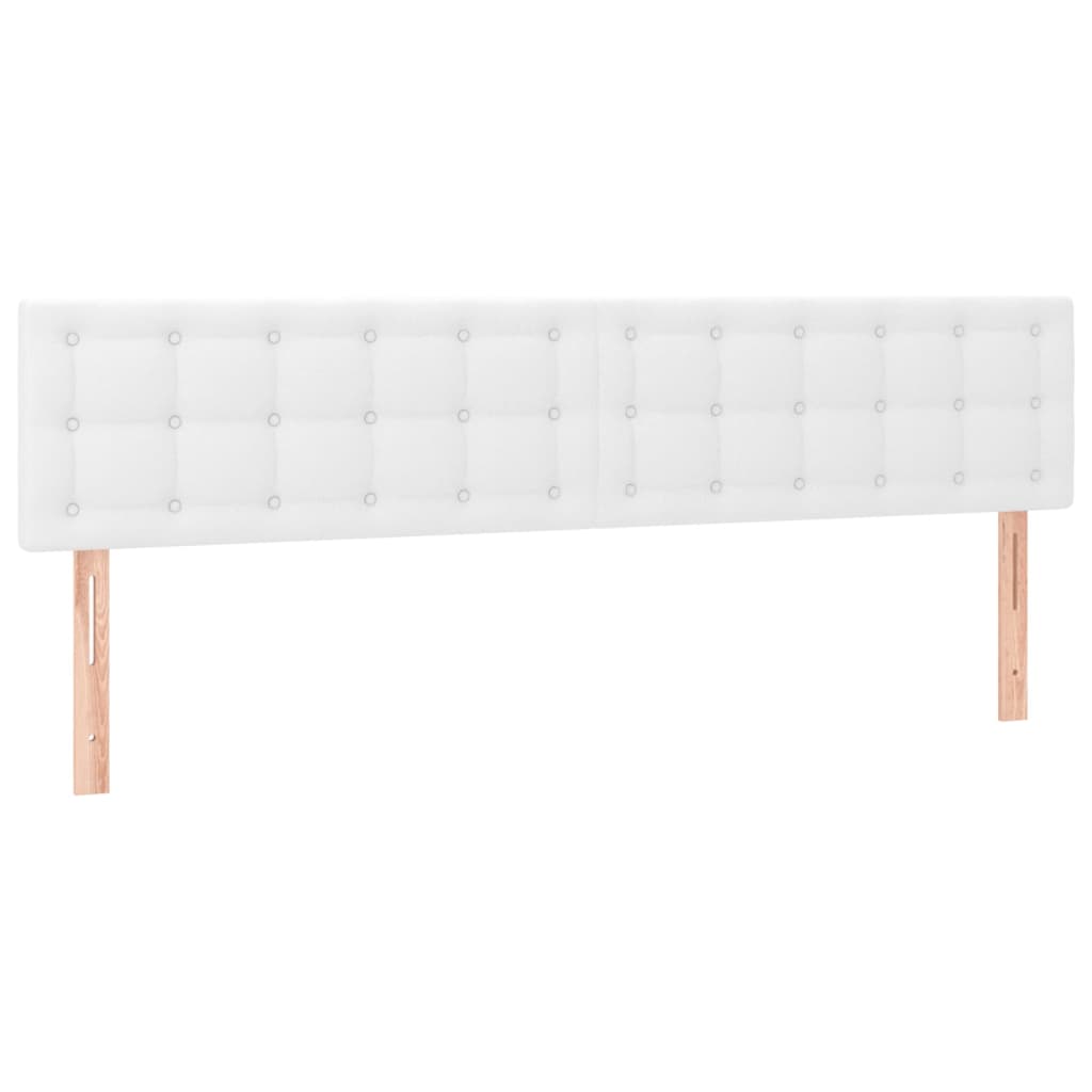Pat box spring cu saltea, alb, 180x200 cm, piele ecologică GartenMobel Dekor