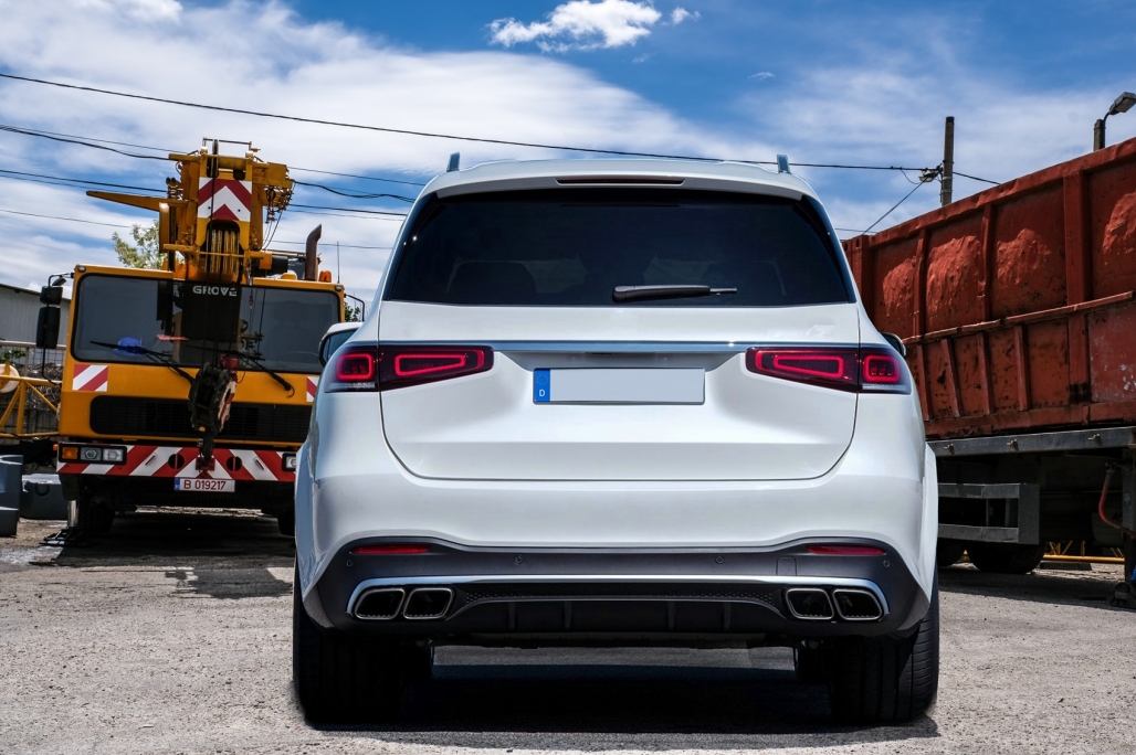 Difuzor Bara Spate cu Ornamente Evacuare Mercedes GLS Class X167 (2019-up) GLS63 Design Performance AutoTuning